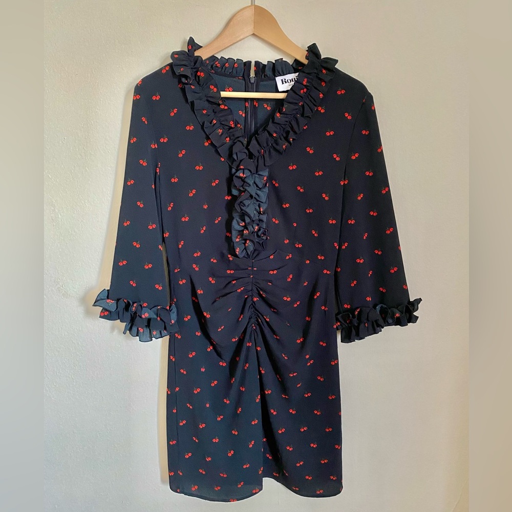 Rouje Navy Frou Frou Dress